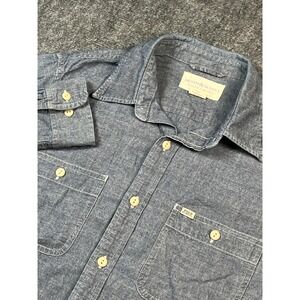 Vintage Denim&Supply Ralph Lauren Men Chambray Button Down Shirt Casual preppy